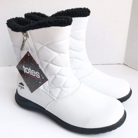 TOTES Babbie Winter Waterproof Zipup Lined Boots - Picture 4 of 4